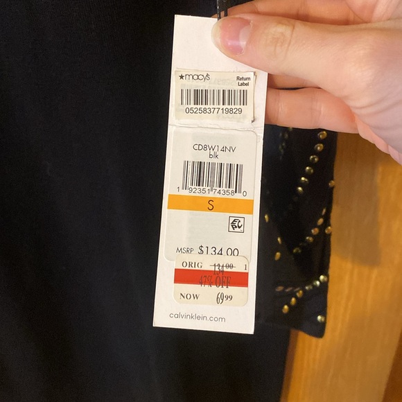 Brand new Calvin Klein dress with gold detailing - Picture 3 of 6